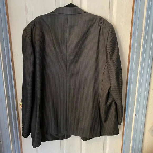 Angelo Rossi Hand Tailored  Performance Stretch Charcoal Blazer Men’s Size 50 R - Picture 7 of 8